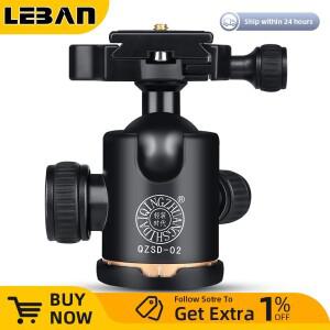 QZSD-02 카메라 삼각대 볼 알루미늄  회전 헤드 DSLR 퀵릴리즈 플레이트 포함 360 도
