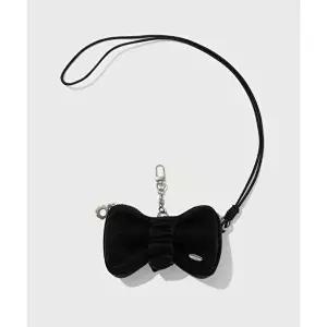 [커버낫]커버낫 W 클로버하트 패디드 리본 파우치 B1 CO2504TC95 BK PI