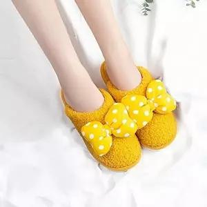 [엄지척]귀여운 봄 리본 슬리퍼 방한 실내 따뜻한 데일리 거실