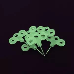 [에이치플러스몰]캠핑 야광캠핑팩 스크류형데크팩 5개입 야광스크류팩 텐트팩