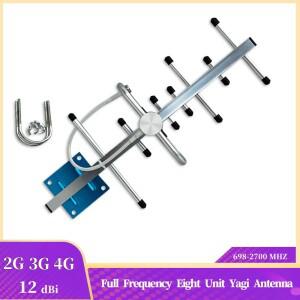 TV 룸 부스터 안테나 698-2700MHz 외부 지향성 초강력 신호 셋톱 박스 8개 유닛 Yagi