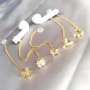 이어폰 체인 이어커프 블루투스 에어팟 귀걸이 연결 WB67F52