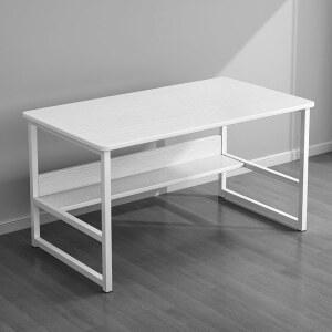 조립식 컴퓨터 책상 브레이크 데스크 조립 원룸 미니 수납 타공 2인용 서재 LED 노트북