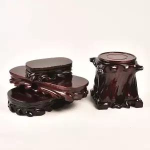 수석받침대 장식 원목 불상 전시대 기석 소형 황동 크리스털