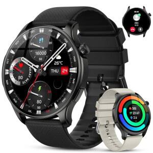 [미국배송] 남성 여성 피트니스를 위한 스마트 워치: 방수 러닝 디지털 시계 스텝 페도미터 트래커가 전화를 걸어 스마트워치 안드로이드 폰 아이폰호환 삼성호환 호환 SPO2 수면 심박수 모니터