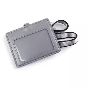 카드지갑 목걸이 가로형 그레이 카드홀더 명함 명찰