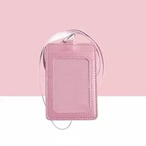 카드지갑 목걸이 핑크 카드홀더 명함 명찰