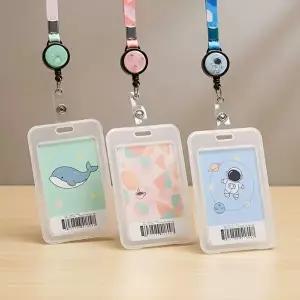 사원증 목걸이 출입증 케이스 릴 홀더 줄 신분증 수납 버스카드 학생증 버카 분실방지