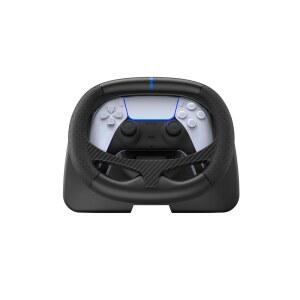 [포르르] PS5, PC, 스팀 덱의 듀얼센스 및 듀얼엣지 컨트롤러용 베이스캠프 에어로 레이싱 휠 도크 - 오토 센트링 모션 센서 게임 전용 GT7 호환