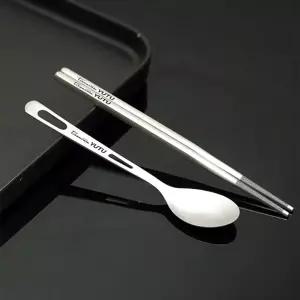 [퍼니메이커]캠핑 무광 티타늄 수저세트 1P 등산 사무실 휴대용 티타늄수저세트 캠핑티타늄수저세트 도시락
