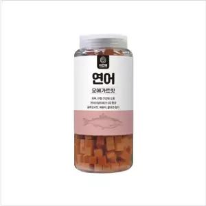 자연애 보틀 오메가 트릿 연어 520g 강아지 간식 훈련 칭찬 견간식