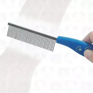 강아지 고양이 털관리 빗 스테인레스 라운드빗살 강아지빗 대형견빗