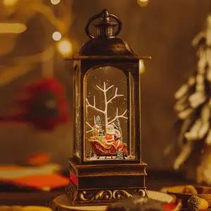크리스마스 캐롤 멜로디 오르골 무드등 워터볼 사각장식소품 성탄절 인테리어 사운드 예쁜 선물용 산타볼 U