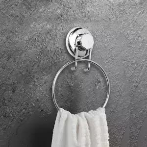 흡착식 스테인리스 수건걸이 무타공 타월주방정리대 실내화 욕실화 타올 행거 다용도 슬리퍼거치대