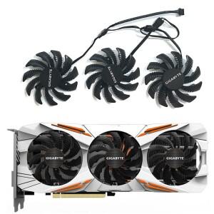 기가바이트 Aorus Gtx 1060 G1 960 980Ti 팬용 GPU 쿨러 LD08010S12H HT128010SU 4 핀 GTX1080ti 78mm