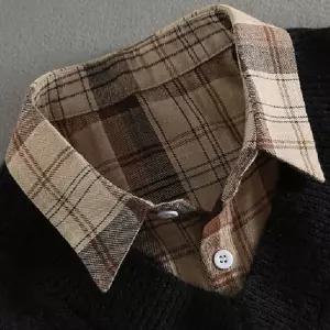 체크카라 넥페이크 레이어드 LD889셔츠 리본 하이텍 스카프 케이프 목폴라 패션소품 세일러