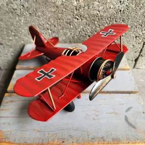 레트로 철제 비행기 모형 인테리어 장식 감성 소품품 메탈 메탈품 집들이선물 개업 엔틱품 카페품 거실품