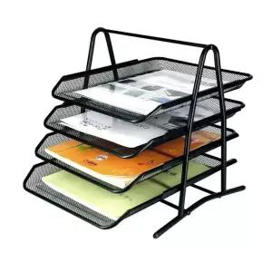 파일철 4단 슬라이드 스틸 서류정리함책꽂이 책상 지류보관함 소형 미니 파일 제보관함 문서 지류함