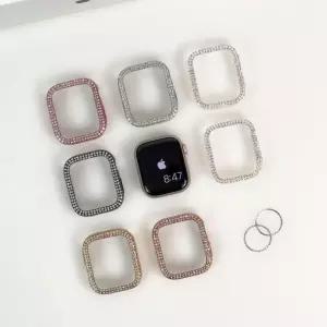 엔터콘 애플워치 더블 큐빅 베젤링 보호 케이스울트라 8케이스 범퍼 베젤 9케이스 SE2 울트라2