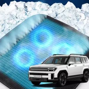 싼타페MX5 호환 차량용 쿨링시트 메쉬 4팬용방석 사무실 여름방석 자동차 의자 아이스 휴대용 용통풍 용자