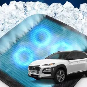 코나 호환 차량용 쿨링시트 메쉬 4팬용방석 사무실 여름방석 자동차 의자 아이스 휴대용 용통풍 용자동차