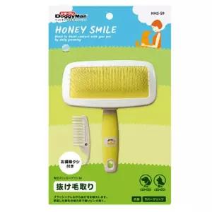 도기맨 NHS-59 슬리커브러쉬M 겸용 3단계반려동물미용 헤어관리 강아지 털용품 소품 관리