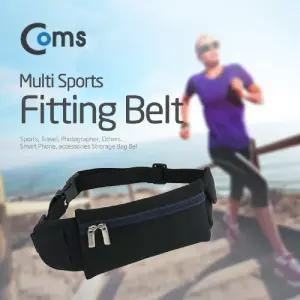 Coms 다용도 포켓 벨트 사각 가방. 스포츠. 레저. 등산. 일상힙색 주머니 조깅용 운동 벨드 도트 도포켓 힙