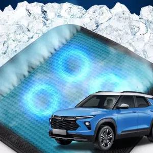 트레일블레이저 호환 차량용 쿨링시트 메쉬 4팬용방석 사무실 여름방석 자동차 의자 아이스 휴대용 용통풍