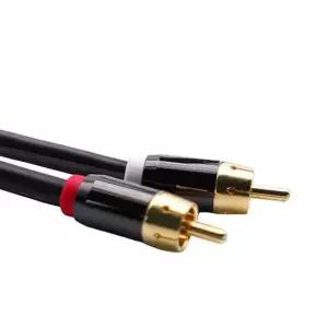 RCA 2선 고급형 OFC 케이블 2M스피커젠더 음향장비 홈시어터연결 라디오 TV오디오