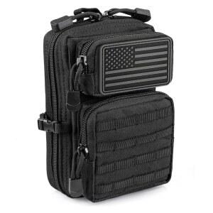 LI Tactical Molle 유틸리티 파우치, EDC 공구 전술 휴대폰 미니 허리 용 IFAK 팩, 3일 백팩 디자인