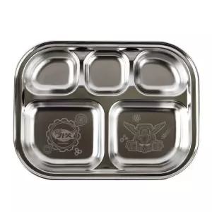 헬로카봇15 5구 스텐식판유아식기 도시락 캐릭터 이유용품 아동