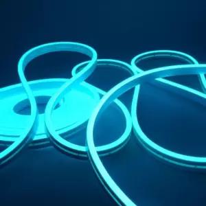 DC12V용 면발광 네온플렉스 LED바 5M롤 아이스블루LED줄조명 LED 네온 홈조명 바인테리어 트렁크등 셀프인