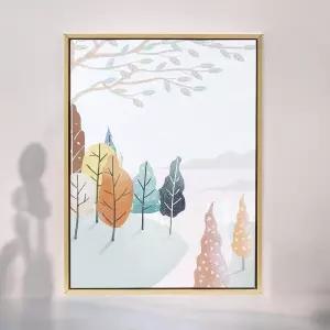 게더릭 일러스트 캔버스 액자 (풍경E) (30x40cm)아트 인테리어 홈갤러리 그림 예쁜 북유럽