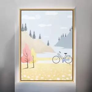 게더릭 일러스트 캔버스 액자 (풍경C) (30x40cm) 벽걸이 북유럽 그림 홈갤러리 예쁜 인테리어