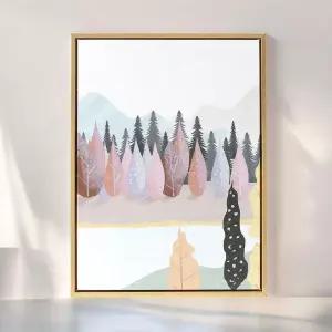 게더릭 일러스트 캔버스 액자 (풍경B) (30x40cm)그림인테리어 홈갤러리 아트 북유럽 예쁜 벽걸이