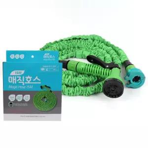 매직 호스 15m 물호스 청소용 수도 가정용 베란다 원예용 세차용
