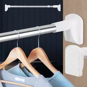 큰발압축봉 120 행거커튼 욕실 긴샤워 화장실욕조 압축 커텐 설치 옷걸이 미니 스텐파이프 강력 옷봉 옷장