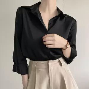 여성 올 블랙 색상 기본 핏 캐주얼 소프트 셔츠형광티 스퀘어넥 봄티 긴팔 어린이 롱티 나시 맨투맨 여자기