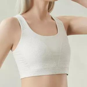 트루리즈 라텍스 메쉬 스포츠 브라 탑 화이트 주니어 브라렛 런닝 청소년 중학생 노와이어