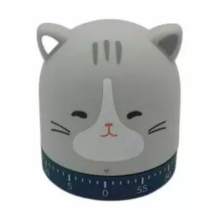 태엽 쿠킹 타이머 고양이 수험생 카운트다운시계주방 디지털 디지탈 알람 스터디 공부 다운 캐릭터 타임 요