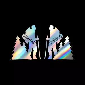 자동차 063 하이킹 포인트스티커 2개1세트차량 주유구 특이한 인테리어 꾸미기 재미있는 레터링 익스 튜닝