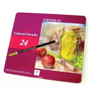 세르지오 일반 색연필 24 K연필 드로잉 전문가 전문가용 유채 유성 고급 입시 입시용 세트