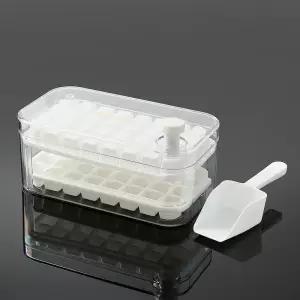 원터치 얼음 트레이 C타입 화이트 여름 냉동 64구보관 대용량엄음틀 고함 아이스 각보관 메이커