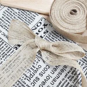 공예선물포장끈 38mm 마 리본 10m 재료 선물 포장줄 소품 포장 지끈