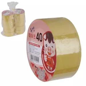 OPP 박스테이프 40M (투명) 10p 이사 포장 용품 안전 택배