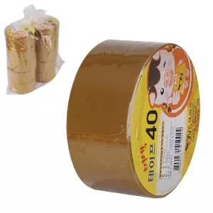 OPP 박스테이프 40M (노랑) 10p 이사 포장 용품 안전 택배 투명