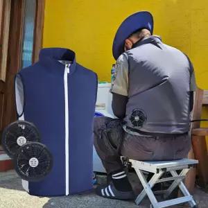 빅팬 선풍기 조끼 DD-12830 레저 레저용 스포츠 쿨조끼 여름