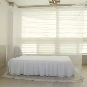 화이트 침대 사각모기장 싱글여름용품 형모기장 침실 캠핑 자취방 가정용