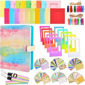 후지필름 인스탁스 미니 12 11 9 8 90 70 즉석 카메라와 호환되는 선민스 액세서리 번들 키트 앨범 필름