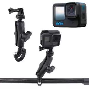 고프로11 블랙 호환 자전거 핸들 마운트 촬영 거치대액션캠 집게 고정 액션 소품 흡착 클램프 걸이